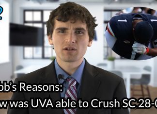 Robb’s Reasons: How was UVA Football able to choke out the South Carolina Gamecocks 28-0?