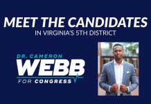Meet the Candidates running in the Democratic Primary for Virginia’s 5th district: Cameron Webb