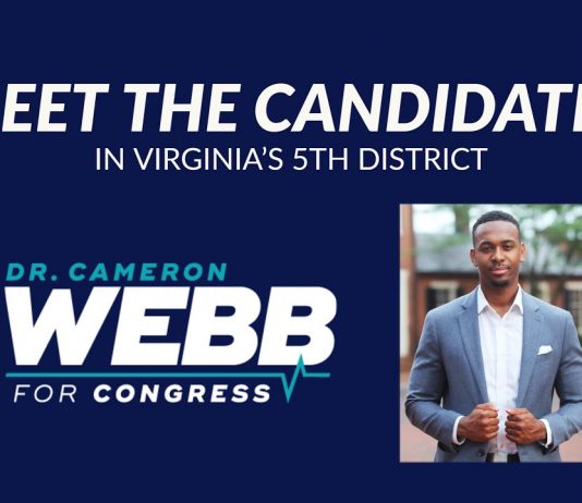 Meet the Candidates running in the Democratic Primary for Virginia’s 5th district: Cameron Webb