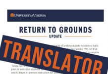 UVA Return To Grounds Email Translator