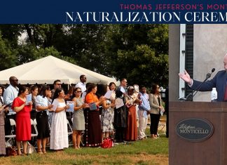 Monticello Welcomes Newly Naturalized Americans