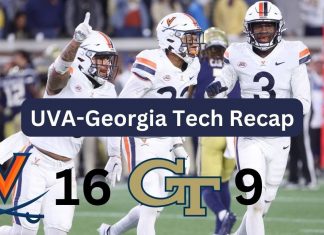 UVA Football Picks up First ACC Win at Georgia Tech